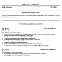 traditional Resume Templates